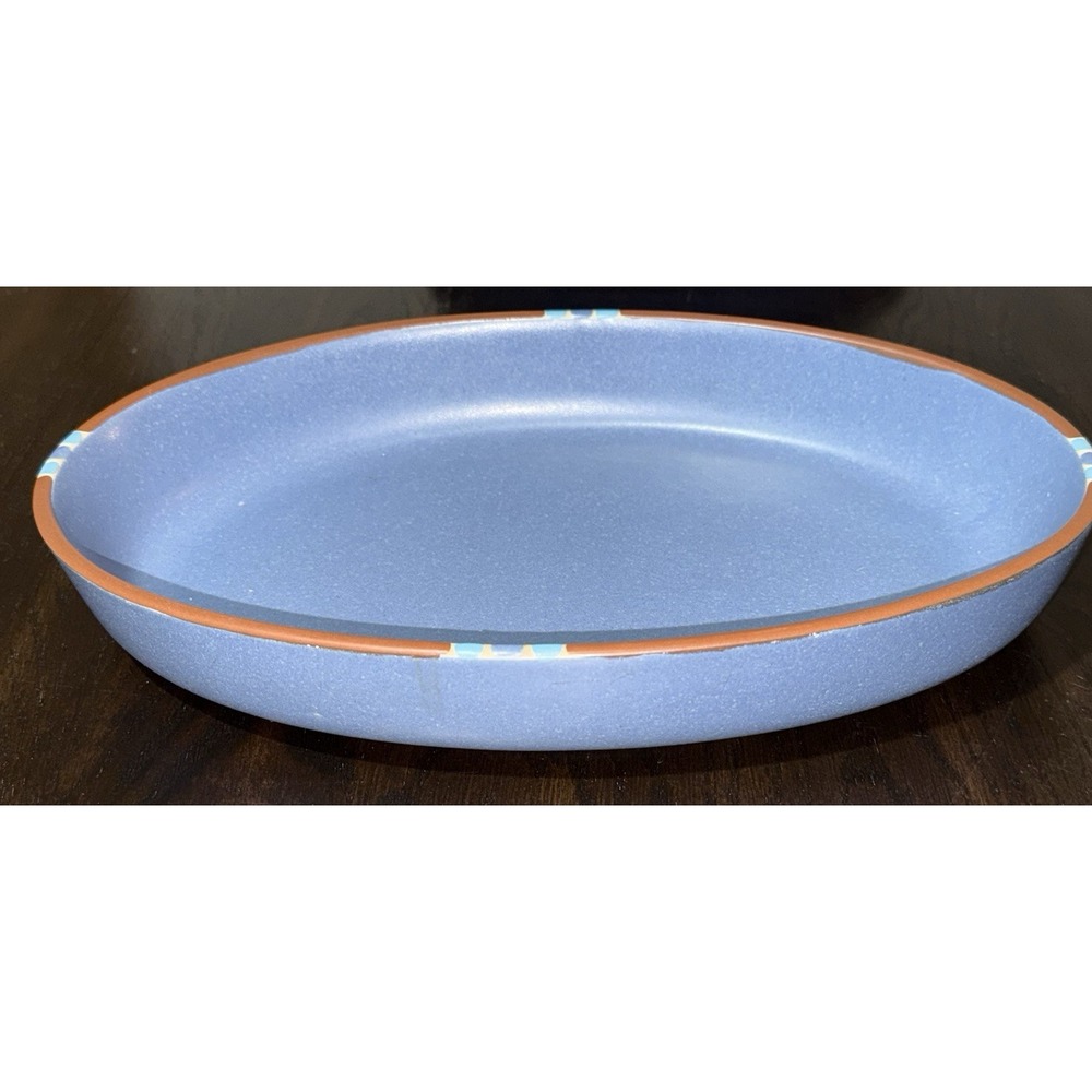 Dansk Sky Blue Mesa Oval Baker Casserole Dish- Portugal, Excellent!